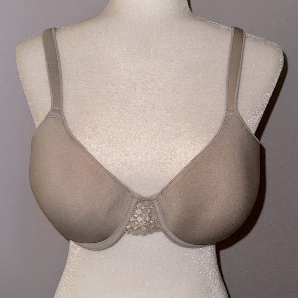 Maidenform bra sz 40C beige  tan lace intimates